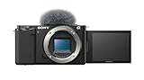 Sony ZV-E10 Vlogging Kamera (APS-C) – 4K-Video, schwenkbares Display, Echtzeit-Augen-Autofokus, leicht & ideal für Vlogger & Einsteiger