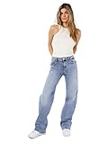 Noisy may Damen Nmyolanda Nw Wide Jeans Az236lb Noos, Light Blue Denim, 27W / 30L