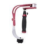 KONTONTY Handkamera-Stabilisator Bogenstabilisator für Fotos roter Stabilisator für die Kamera für unterwegs
