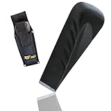 Xforst Spaltkeil SK5 – Drehspaltkeil aus geschmiedetem Vollstahl 2,25 kg | 21 cm Holzspaltkeil mit Gürteltasche | Helikal-Design für Starke Spaltwirkung