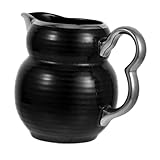 DOITOOL Keramik Milchkanne Versilbert mit Wolkenmuster Einzigartiger Ausguss Komfortabel Vielseitig für Kaffee Tee Restaurant Zuhause Kaffeebar Feine Verarbeitung Einfach zu Gießen