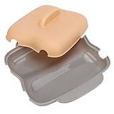 Mikrowellen-Maiskocher, Lebensmittelechtes PP, kein BPA, Tragbares Dampfgargerät mit 2 Maiskolben (PINK)