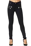 Elara Damen Stretch Hose Skinny Fit Jegging Chunkyrayan H86-1 Navy 46 (3XL)