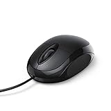 Hama MC-100 Optische 3-Tasten-Maus, kabelgebunden, schwarz