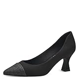 MARCO TOZZI Damen Pumps Spitz mit Glitzer, Schwarz (Black Comb), 38