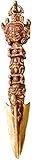CHANWA Buddhistischer Vajra, tibetische Handglocke, tantrische Buddha-Statue, dekoratives Messing, antikes Kunsthandwerk, religiöse Sammlung, Geschenk for Gläubige