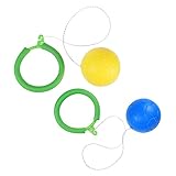 KOMBIUDA 2er Set Springende Bälle Für Bewegungs Für Fitness Und Spaß Bunte Hüpfende Bälle Ideal Für Einbein Jumpen Und Aktive Spiele Zufällige Farben +