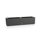 LECHUZA BALCONERA Stone 80 graphitschwarz 15662, 79x19x19 cm