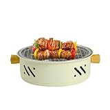 Tischgrill, Grill für zu Hause | Tragbarer Elektrogrill mit Holzkohle, koreanische Antihaftbeschichtung, für Tisch und Garten