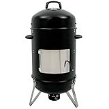BBQ-Toro Räuchertonne Hickory Ø 46 cm | Grilltonne, Räucherofen Holz, Smokertonne, 4in1 Grillfass, Räuchergrill, Watersmoker | Smoker Grill, Holzkohlegrill mit Deckel, Kohlegrill