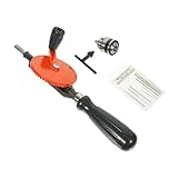 KONTONTY 1 Satz Handbohrmaschine Handwerkzeug Robuste Manuelle Bohrmaschine für Holzarbeiten Diy und Modellbau Bohrern Ergonomischer Griff für Maximalen