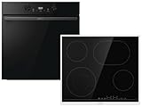 Gorenje Dark Pepper Set PCD - Backofen BPS6737E04DBG + Glaskeramikkochfeld ECT643BX autark