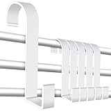 Caianwin 6 Stück Haken für Handtuchhalter Heizkörper Weiß Heizkörperhaken S Haken Mehrzweckhaken für Badezimmer, Küche