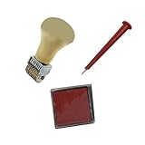 Shurhome Einstellbarer Rollen-Datumsstempel, Gummistempel, Linie, Datum, Büro, rotierender Stempel für Scrapbooking, Verpackung, Basteln