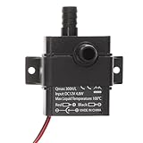 HANABASS Kleiner Tauchpumpe Dc12V Bürstenlos Kleine Springbrunnenpumpe für Aquarium Teich und Wasserspiele Geräuscharm Einstellbarer Durchfluss Kompakt