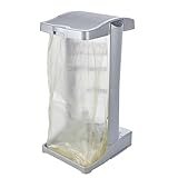 keeeper System-Müllsackständer mit integriertem Aufbewahrungsfach, 60-120 l, Ole, Silber