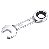 uxcell 18 mm Ratschen-Ringmaulschlüssel, metrisch, 72 Zähne, 12-Punkt-Werkzeuge, CR-V