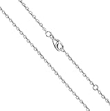 OSTAN Silberkette Damen Kette Ohne Anhänger, Nur Kette Erbskette Ankerkette Damen, Frau Sterlingsilber Halskette Frau Lang Silber 925 Chain Dünne Feine Silber Kette (45)