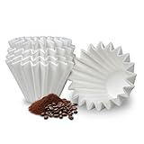 Kalita Wave 155 Filter,100 Stück,Kleine Kaffeefilter für 1–2 Tassen,Einwegkorb Kaffeefilterpapier, kompatibel mit Kalita Wave Dripper 155, Einzelportion Kaffeekanne, Übergießen und Tropfkaffeemaschine