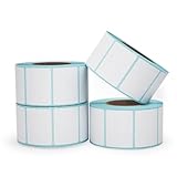 Barcode-Druck-Aufkleberpapier, Klebeetiketten für Barcode-Waagen, 800 Blatt auf 1 Rolle, ideal zum Beschriften und Organisieren