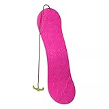 Snowboard FÜR Kinder Schlitten Board 77cm Kunststoff mit Seilgriff Plastik (Rosa)