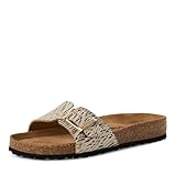 Tamaris Damen Klassische Ballerinas, Frauen Flats,Comfort Lining,TOUCHit-Fußbett,Slip-ons,klassisch elegant,Ballerinen,BEIGE Comb,39 EU