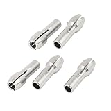 Jingyingtt 5 teile/los Mini Bohrfutter Adapter 3mm Mini Bohrfutter Chuck Adapter Micro Collet Messing for Power Rotary Werkzeug