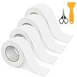 BELICOO 4 Rollen Dichtungsband Selbstklebend, Wasserdichtes Dichtungsband Dusche, PVC Dichtband für Badezimmer, Toilette, Badewanne, Waschbecken, Wandecke, Küche mit Dichtungswerkzeug (38 mm x 3,2 m)