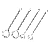 Warmhm 4 Stück Küchen Eier Mixer Teiliges Ergonomisches Handrührgerät aus für Saucen Marinaden und Eiermix Leicht und Platzsparend Dreieck und Mixer