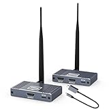 Wireless HDMI Transmitter and Receiver, USB-C to HDMI Wireless Extender Kit 656Ft/ 200M Up to 1080P @ 60Hz Video Resolution, for STB, Laptop, Camera, PC, Netflix, YouTube, Ps4/5 to TV, Projector