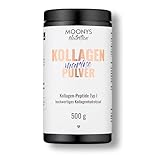 MOONYS® Kollagen Marine Pulver Typ 1 (Fisch) 500g – Hoch bioverfügbares Kollagenhydrolysat, Beauty Supplement, Hautfreundlich, Glutenfrei, Laktosefrei und Zuckerfrei