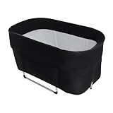Faltbare Badewanne, 115x57x55cm Ovales Eisbad mit Aufbewahrungstasche und Stützstange, Wasserverbrauch 100-150L, Tragfähigkeit 150kg, für Innen und Außen