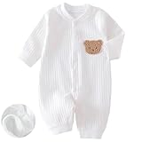 Unisex Baby Kleidung Neugeborenen, 100% Baumwolle Weich Langarm Strampler Baby Bodys Neugeborene Clothes für Jungen und Mädchen, Bequem Babystrampler Neugeborenen Kleidung Jungen Mädchen 0-3 Monate