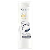 Dove Body Love Prebiotic Body Milk für trockene Haut für 48 Stunden Körperpflege mit Glycerin 400 ml