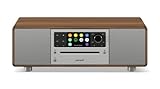 sonoro Prestige Kompaktanlage mit CD Player, Bluetooth und Internetradio (UKW, WLAN, DAB Plus, Spotify, Amazon, Deezer) Walnuss