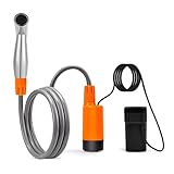 HUANGENG Tragbare Dusche für Camping, Reisen, elektrische Dusche mit USB-Akku, Outdoor-Camping, Dusche, Badespumpen