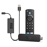 Amazon Fire TV Stick 4K, mit Unterstützung für Wi-Fi 6 + Mission USB Stromkabel - Ladekabel - Power Kabel für Amazon Fire TV