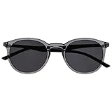 OPULIZE Met Groß Komfortables Klar Grau Schwarz Arme Herren Damen Sonnen-Leser UV400 S60-7 +0,00