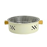 Tischgrill, Grill für zu Hause – tragbarer Elektrogrill, Holzkohlegrill, Haushaltsgeräte, antihaftbeschichtet, rauchfrei, Campinggrill für Zuhause und Tisch