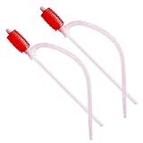 Handpumpe Absaugpumpe, Handpumpe Umfülllpumpe Ölpumpe Absaugpumpe, Pumpe Tragbare, Universal Benzinpumpe, Geeignet Zum Umfüllen Von Flüssigkeiten, für Benzin Auto Wasser Öl Flüssigkeit, Orange, 2Pcs