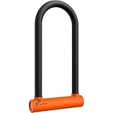 Sportneer Fahrradschloss 18mm Hochbelastbar Bügelschloss mit 180CM Hochsicherheits-Stahlkabel&Stabile Halterung&Schlüssel Anti-Diebstahl sichere Schlösser für Rennrad E-Bike, 29x16cm