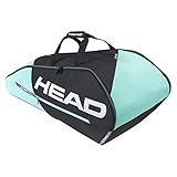 HEAD Unisex – Erwachsene Tour Racquet Bag L Tennistasche, schwarz/Mint, 9R