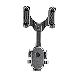 JEWEDECO Multifunktionale Rückspiegel Handyhalterung Auto Drehbar und Einziehbar Material Stabiler Telefonhalter für Navigator und Video Halterung für Smartphones