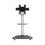 Mobiler TV-Ständer TV-Halterungen, Ständer & Drehteller TV-Halterungen TV-Wagen Bodenständer TV-Trolley mit drehbarer höhenverstellbarer Halterung 30'-80' Büro Home Display