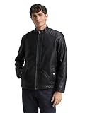 TOM TAILOR Herren Bikerjacke aus Kunstleder