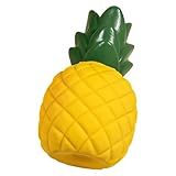 mivceklw Squeaky Dog Toy, Pineapple Chewer Toy, Interactive Pet Toys, Durabless for Aggressive Chewers, Puppy Teething Relief Dogs for Keeping Your Puppy Engaged 6.5x6.5x11cm Yellow Green