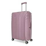 Travelite 4-Rad Hartschalen Koffer groß mit recyceltem Innenfutter, Gepäck Serie ELVAA: Stylischer Trolley mit Schutzecken + TSA Schloss, 76 cm, 102 Liter