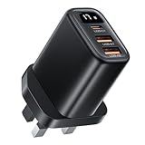 Schneller USB C Ladegerät, Ladestation Ladegerät,USB -Ladegerät Block Mehrere Ports - 17W Sicherheitsstation mit Digitalanzeige für Geräte, tragbarer Steckeradapter für Smartphones