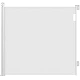 Ycozy Treppenschutzgitter Türschutzgitter Ausziehbar 0-140 cm Kinderschutzgitter Einhändiges Öffnen Absperrgitter für Baby und Haustiere Schutzgitter Treppe Innen Außenbereich (Weiß)