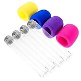 UPKOCH 8 Stück Teiliges Bunte Mikrofon Spielzeuge aus Kunststoff Realistische Candy Tube Fake Mikrofone für Karaoke Disco Bühnenauftritte Leichte Sichere Party Requisiten für